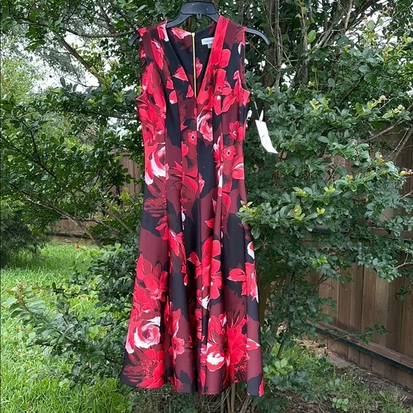 Calvin Klein | Dresses | Nwt Calvin Klein Red And Black Floral Midi Dress | Poshmark Calvin Klein | Dresses | Nwt Calvin Klein Red And Black Floral Midi Dress | Poshmark